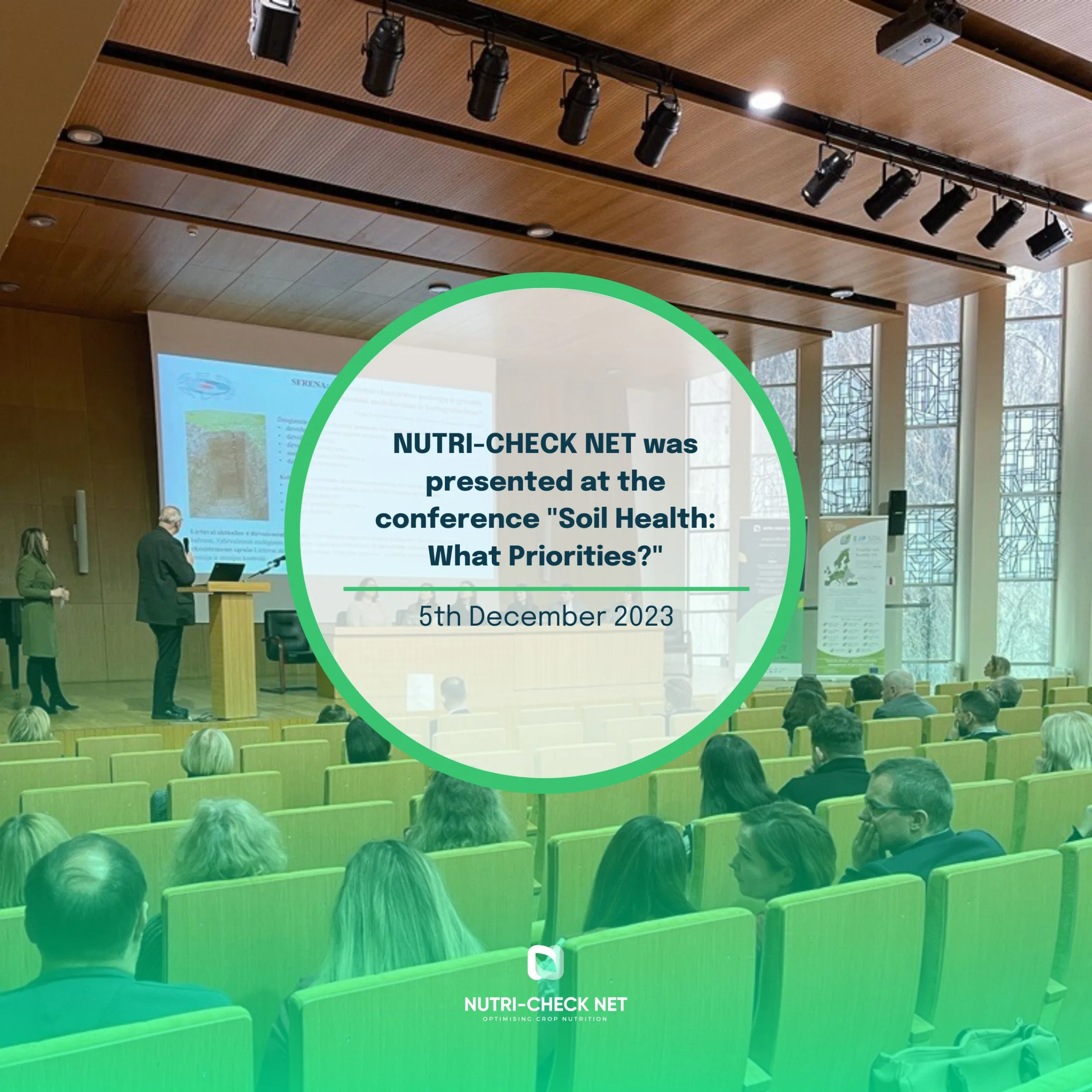 NUTRI-CHECK NET was presented at the conference “Soil Health: What Priorities?”
