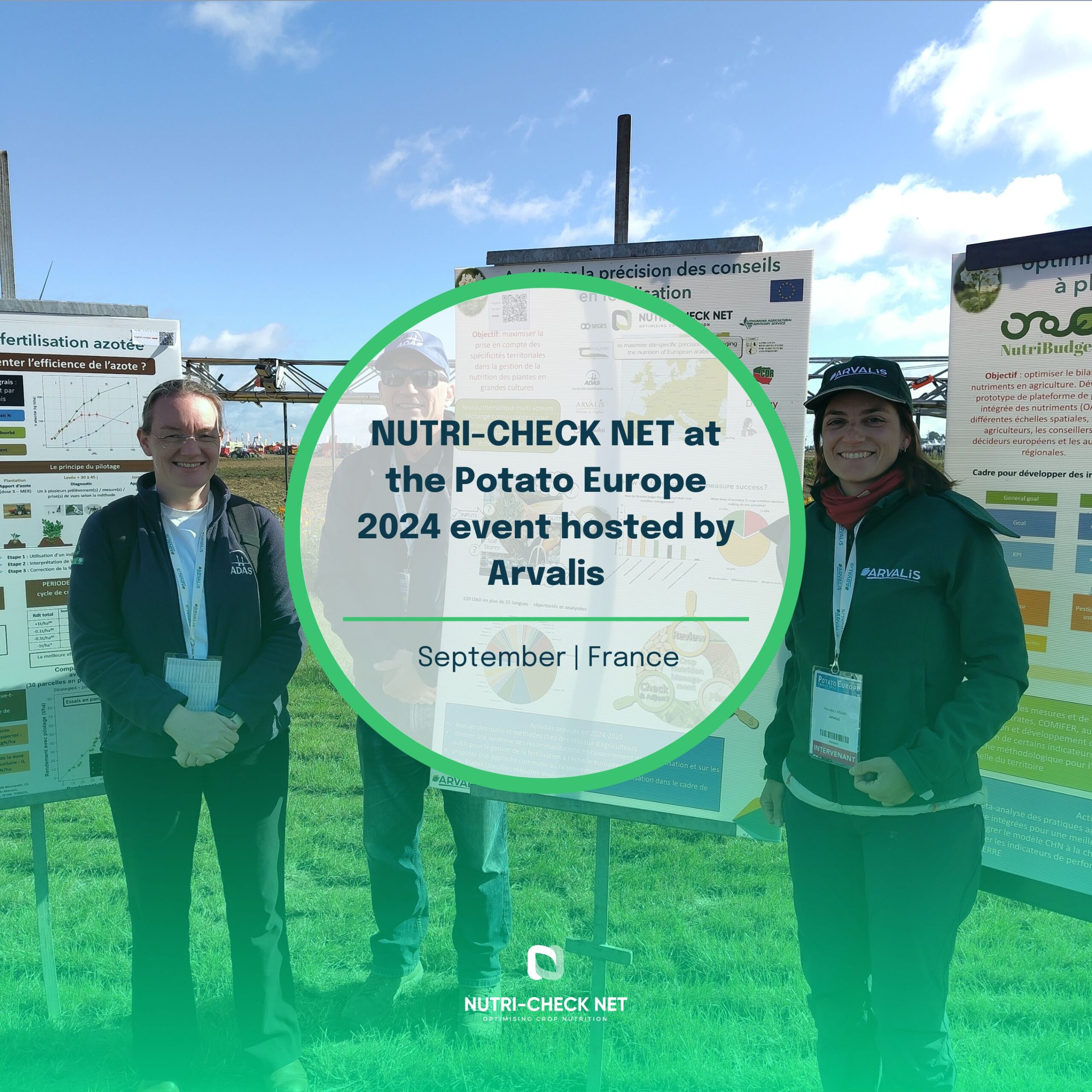 NUTRI-CHECK NET at the Potato Europe 2024 event hosted by Arvalis