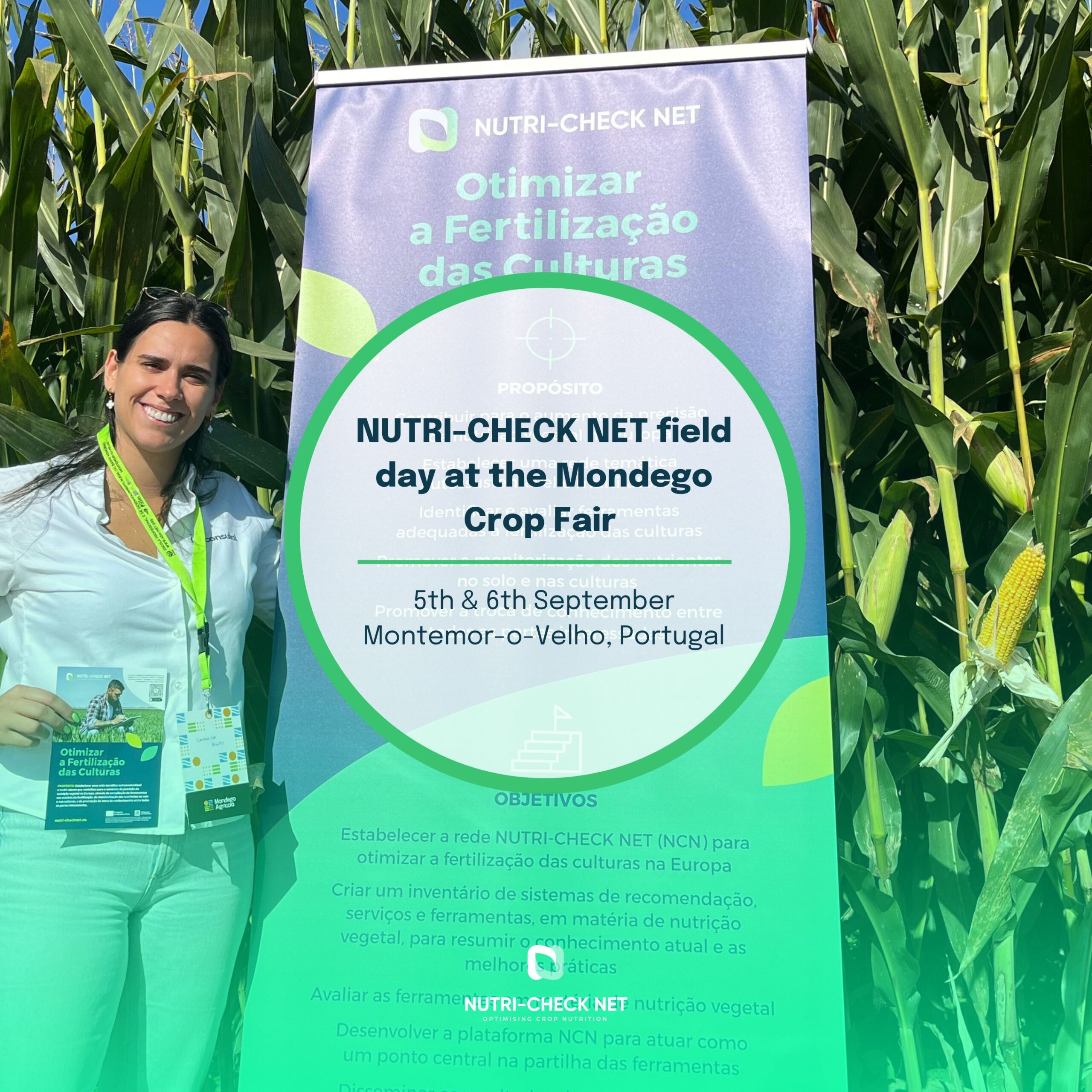 NUTRI-CHECK NET project field day at the Mondego Crop Fair 