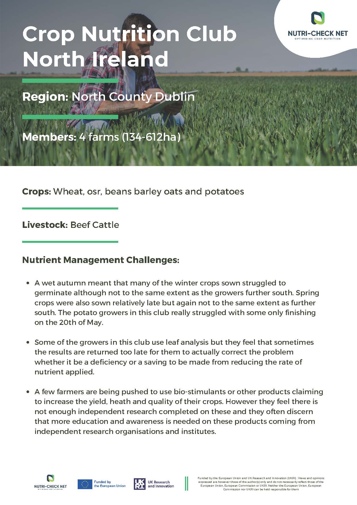 Case Studie 7: Crop Nutrition Club North Ireland