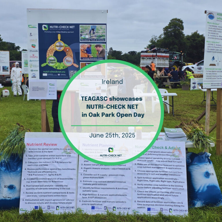 TEAGASC showcases NUTRI-CHECK NET in Oak Park Open Day