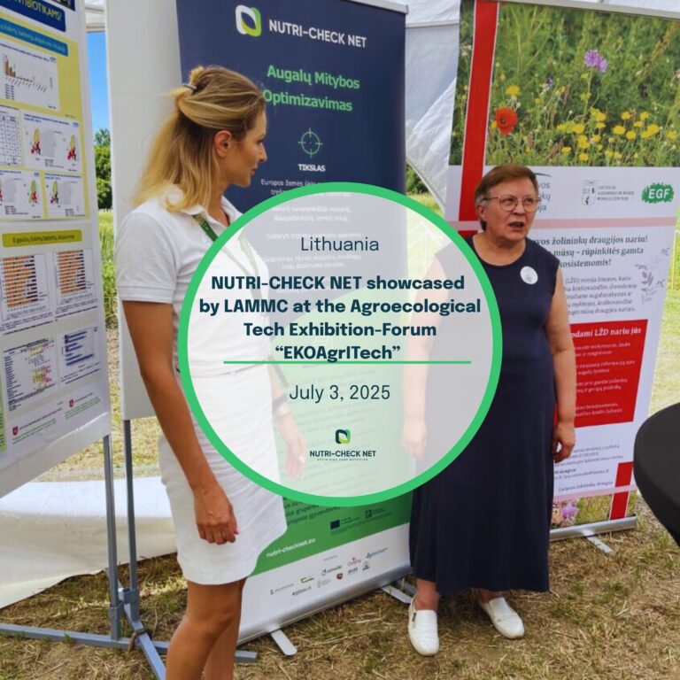 NUTRI-CHECK NET presented at the 2nd Agroecological Technology Exhibition-Forum “EKOAgrITech” in Lithuania by LAMMC