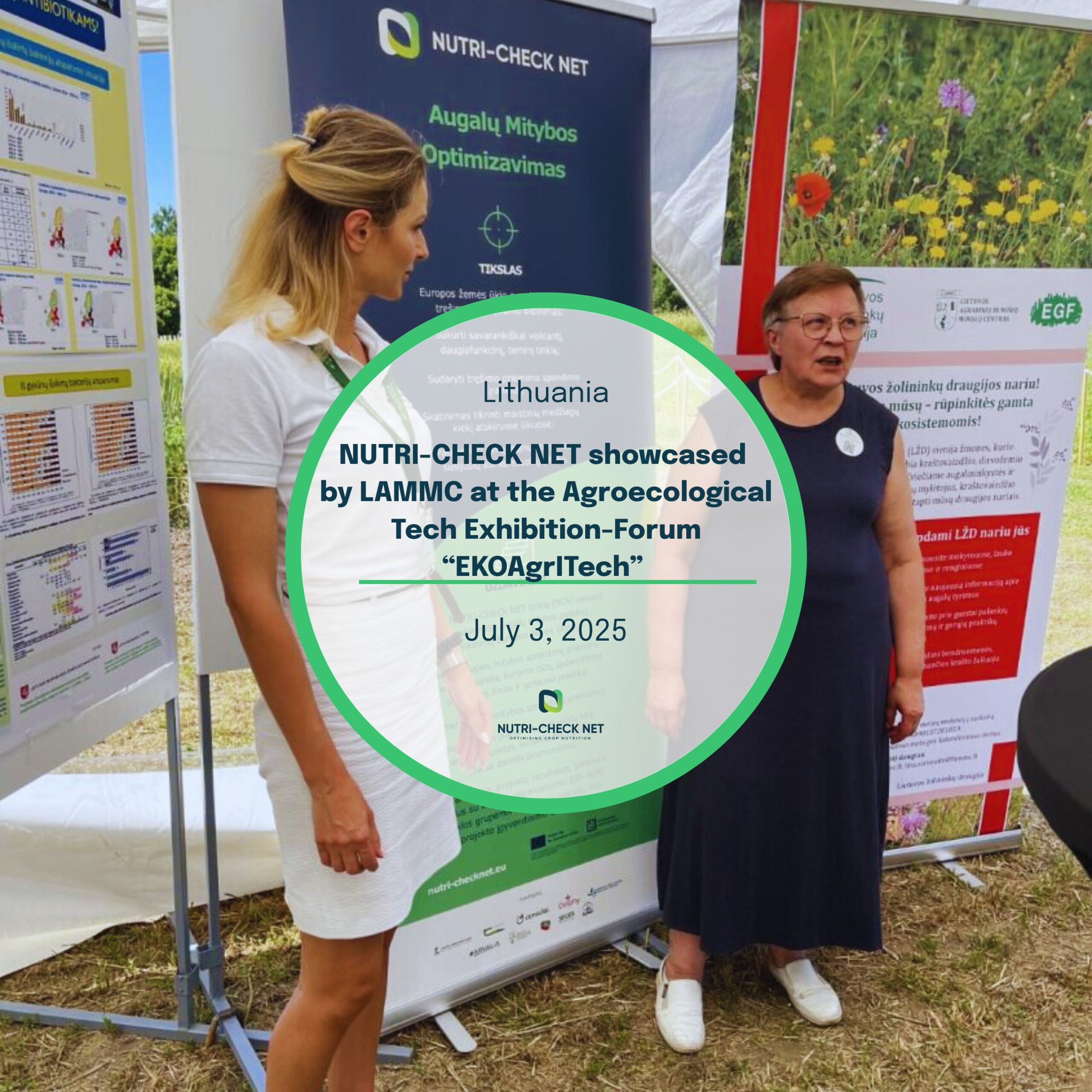 NUTRI-CHECK NET presented at the 2nd Agroecological Technology Exhibition-Forum “EKOAgrITech” in Lithuania by LAMMC