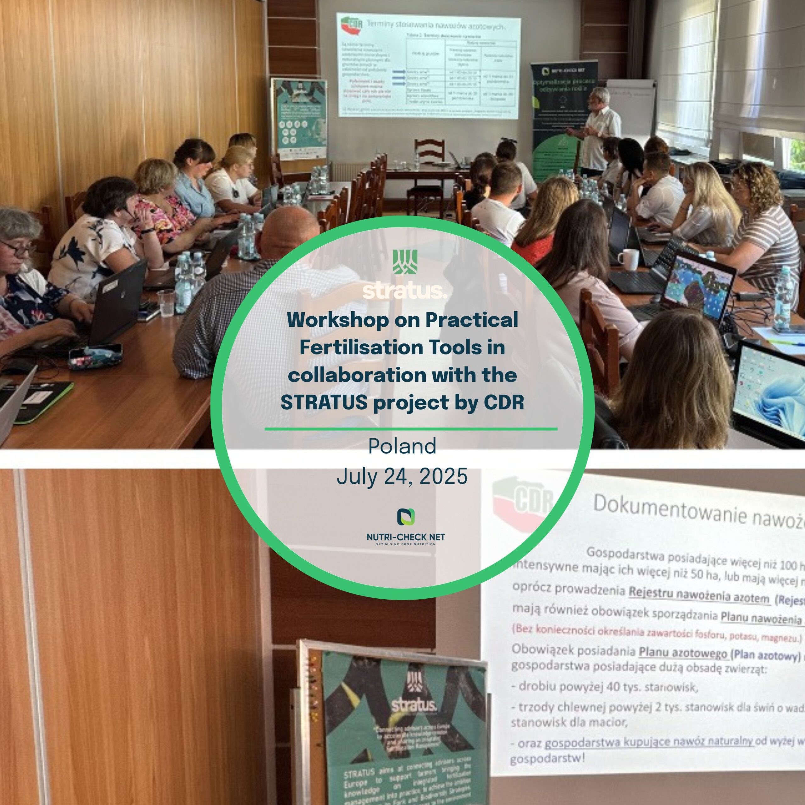 Polish Advisors Explore Practical Fertilisation Tools at NUTRI-CHECK NET Workshop in Radom