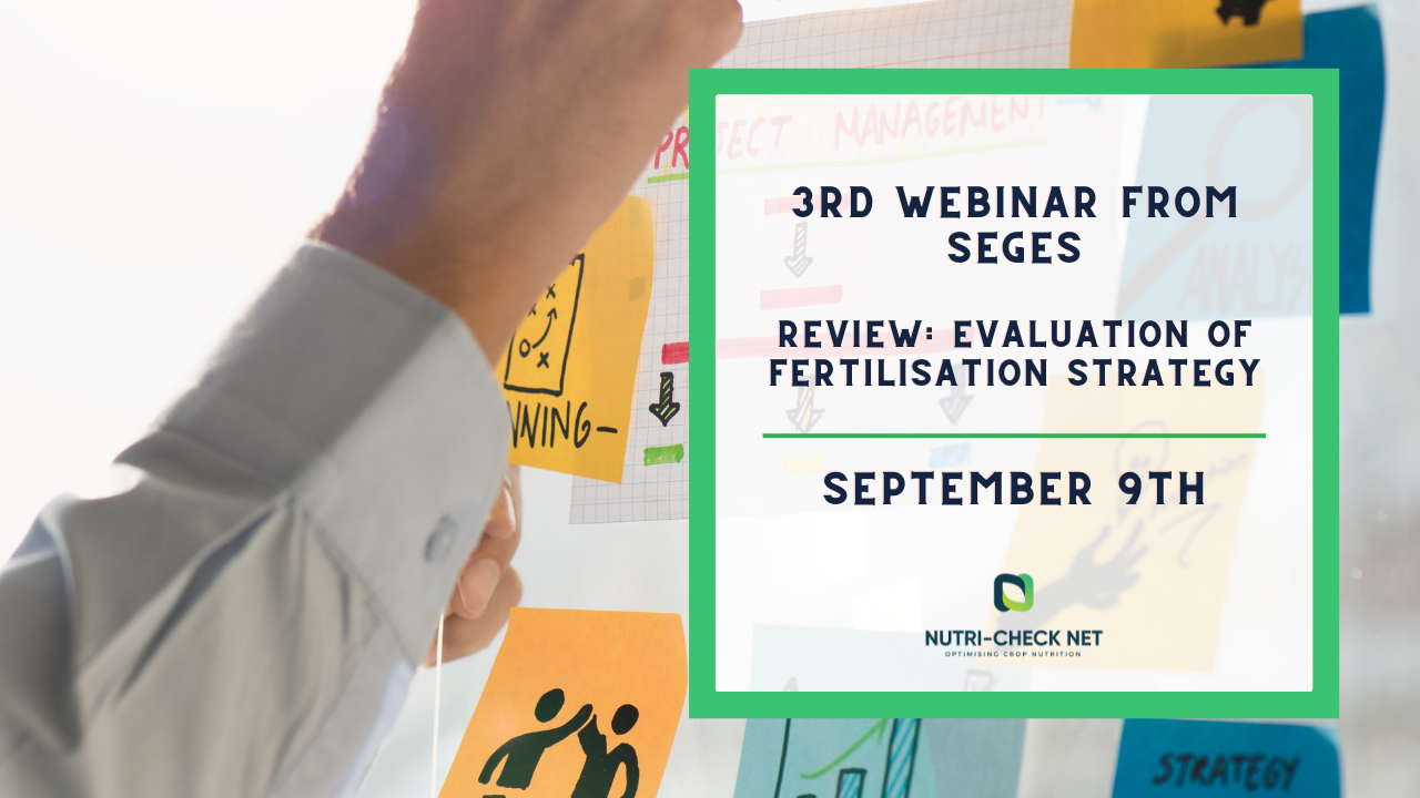 The 3rd Webinar from SEGES is out!