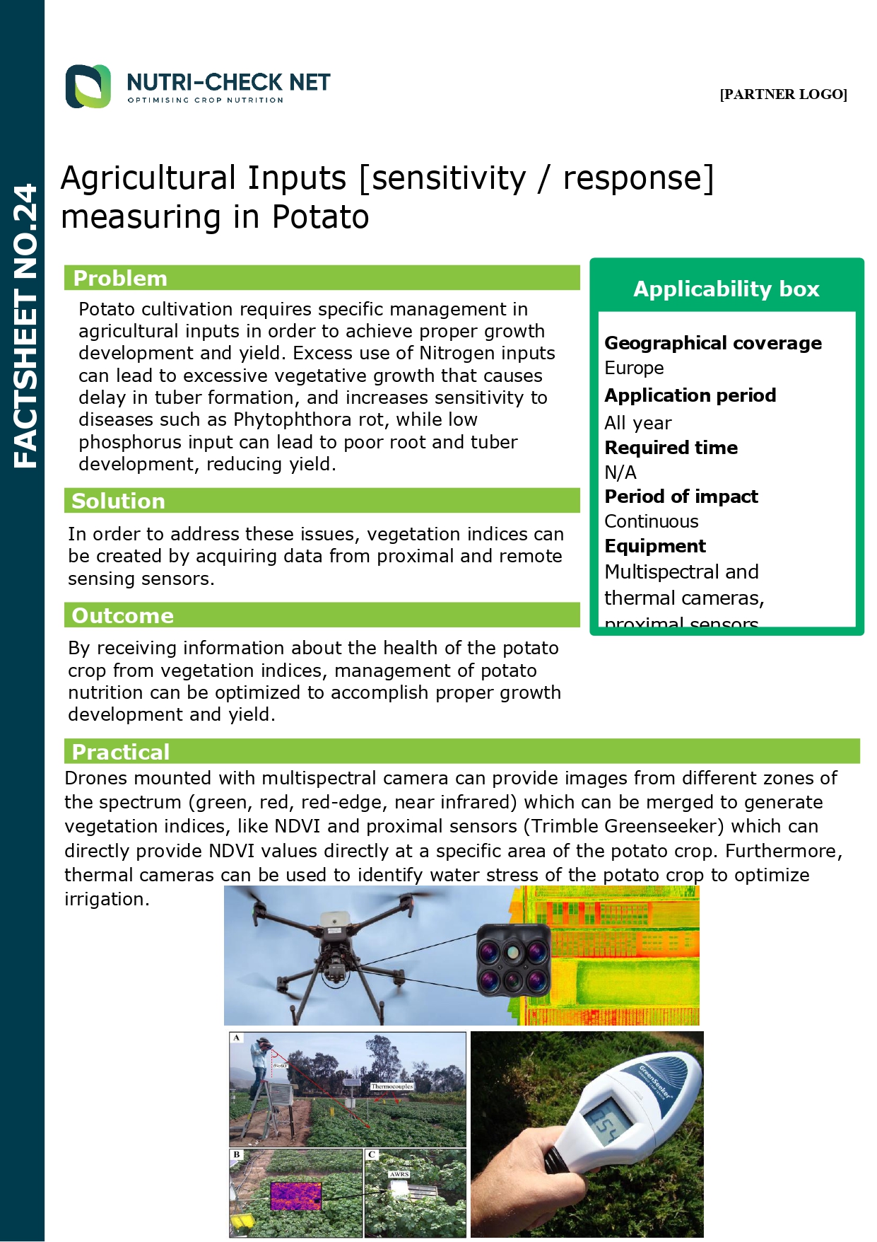 Factsheet 24 - Agricultural Inputs [sensitivity response] measuring in ...