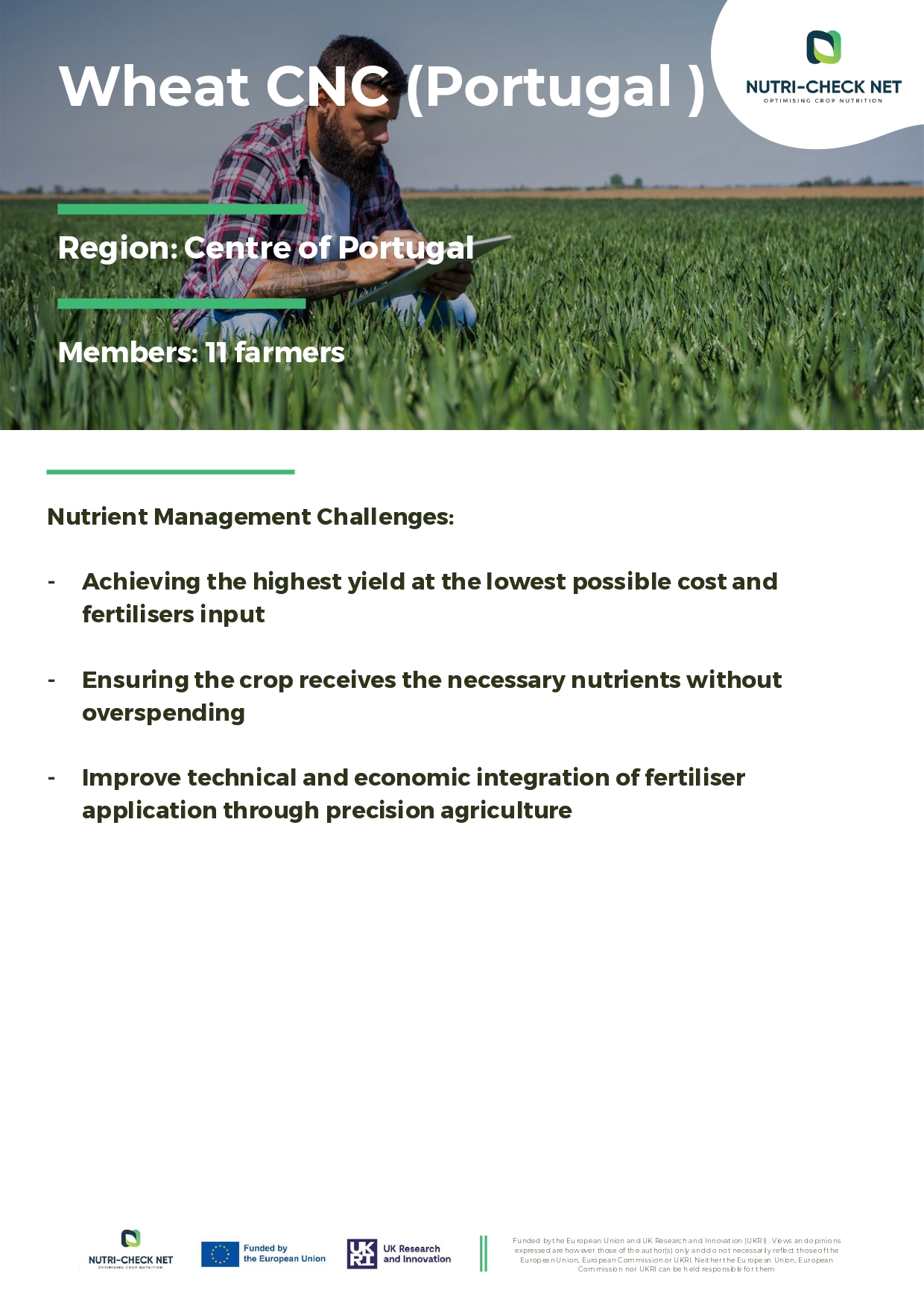 Case Studie 11: Wheat CNC (Portugal )