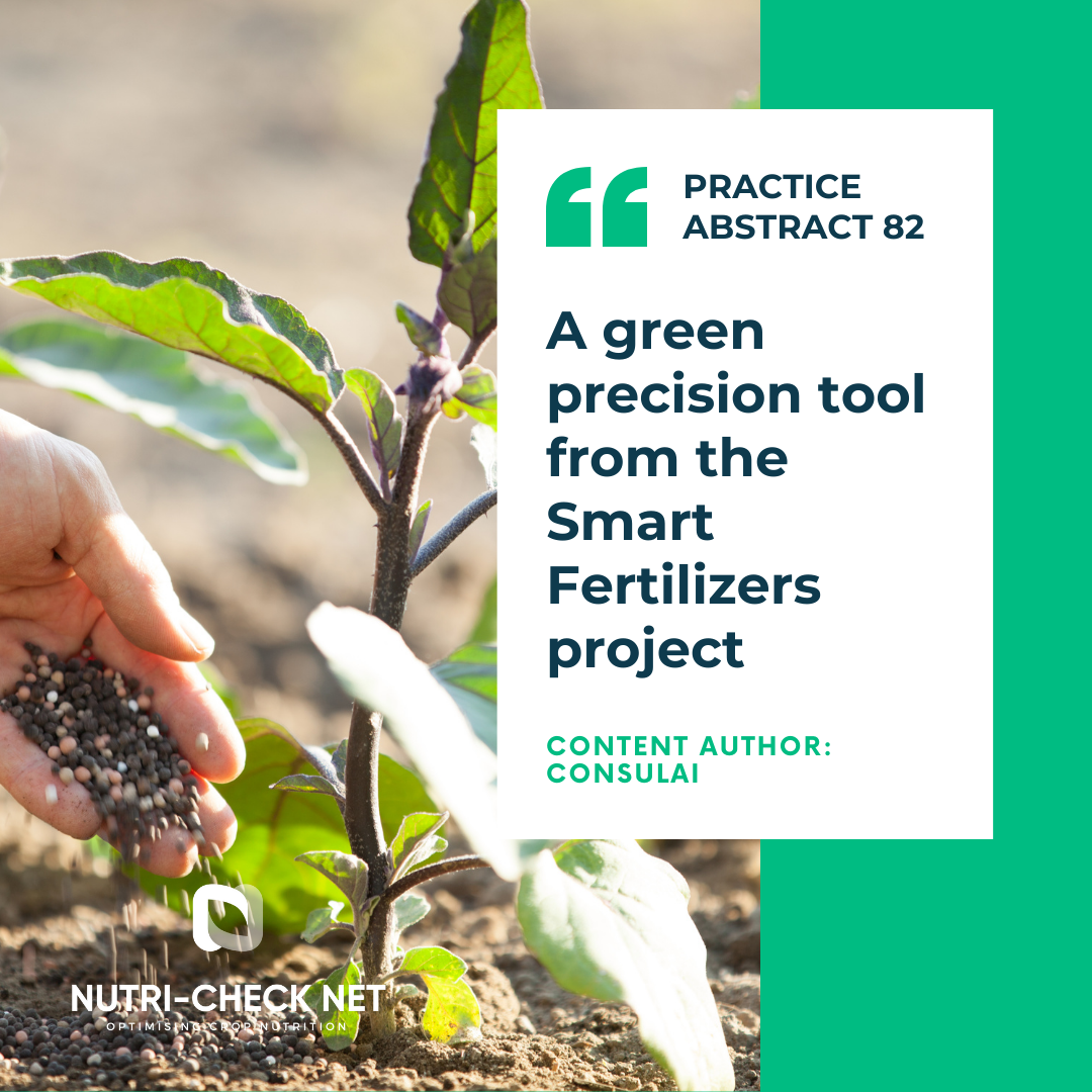 A green precision tool from the Smart Fertilizers project.
