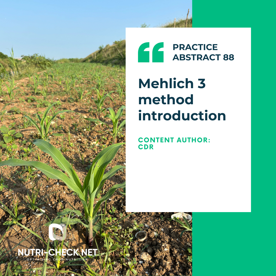 Mehlich 3 method introduction