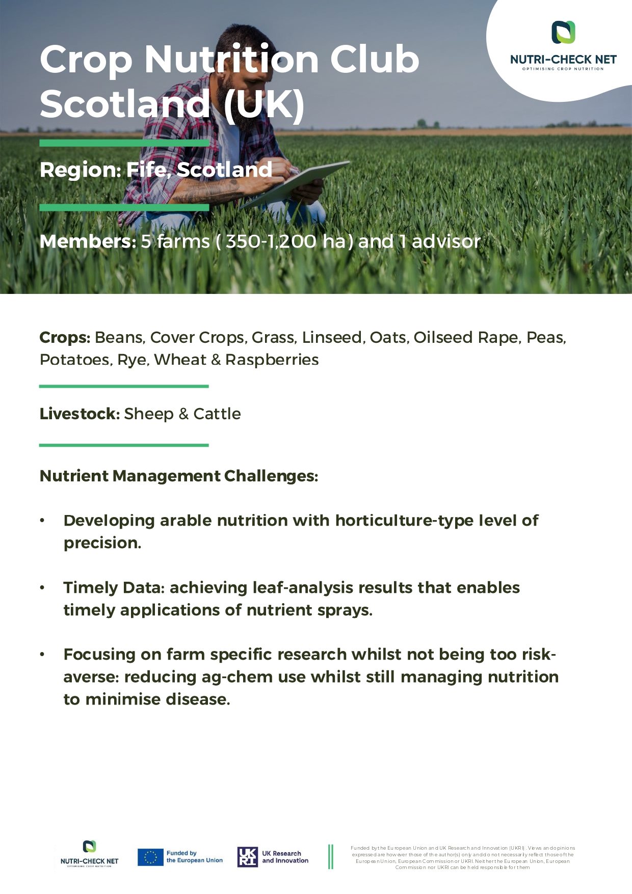 Case Studie 24: Crop Nutrition Club Scotland (UK)