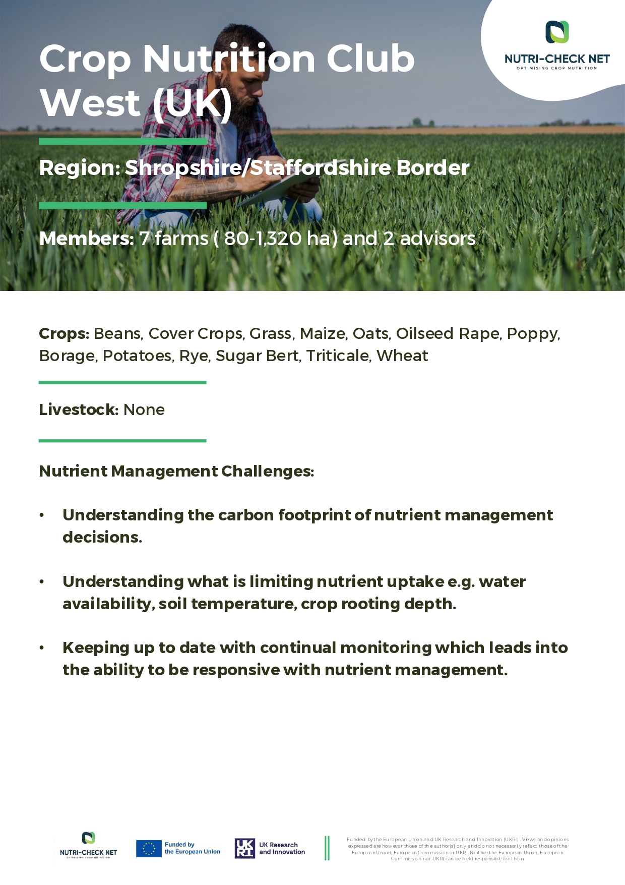 Case Studie 23: Crop Nutrition Club West (UK)