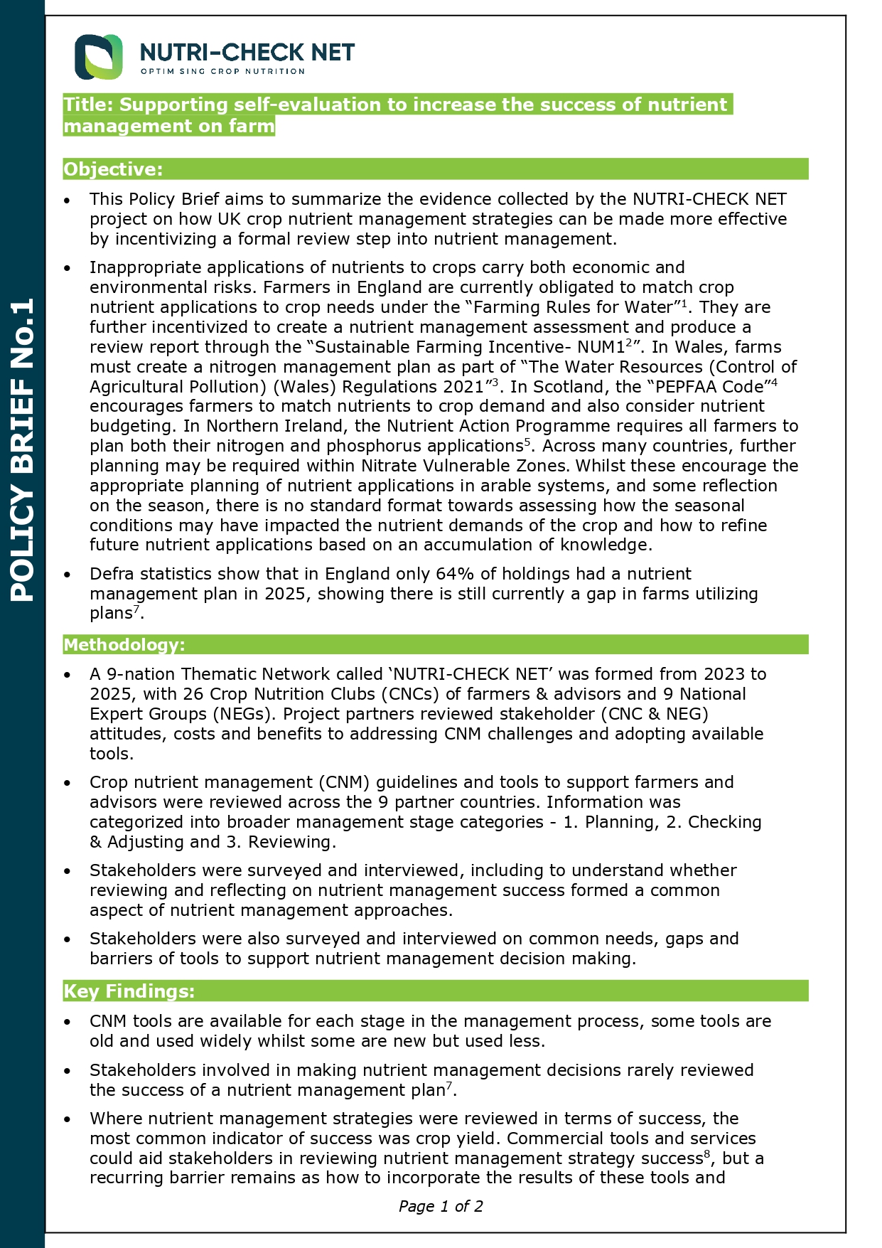 Policy Brief 01 – UK – ADAS