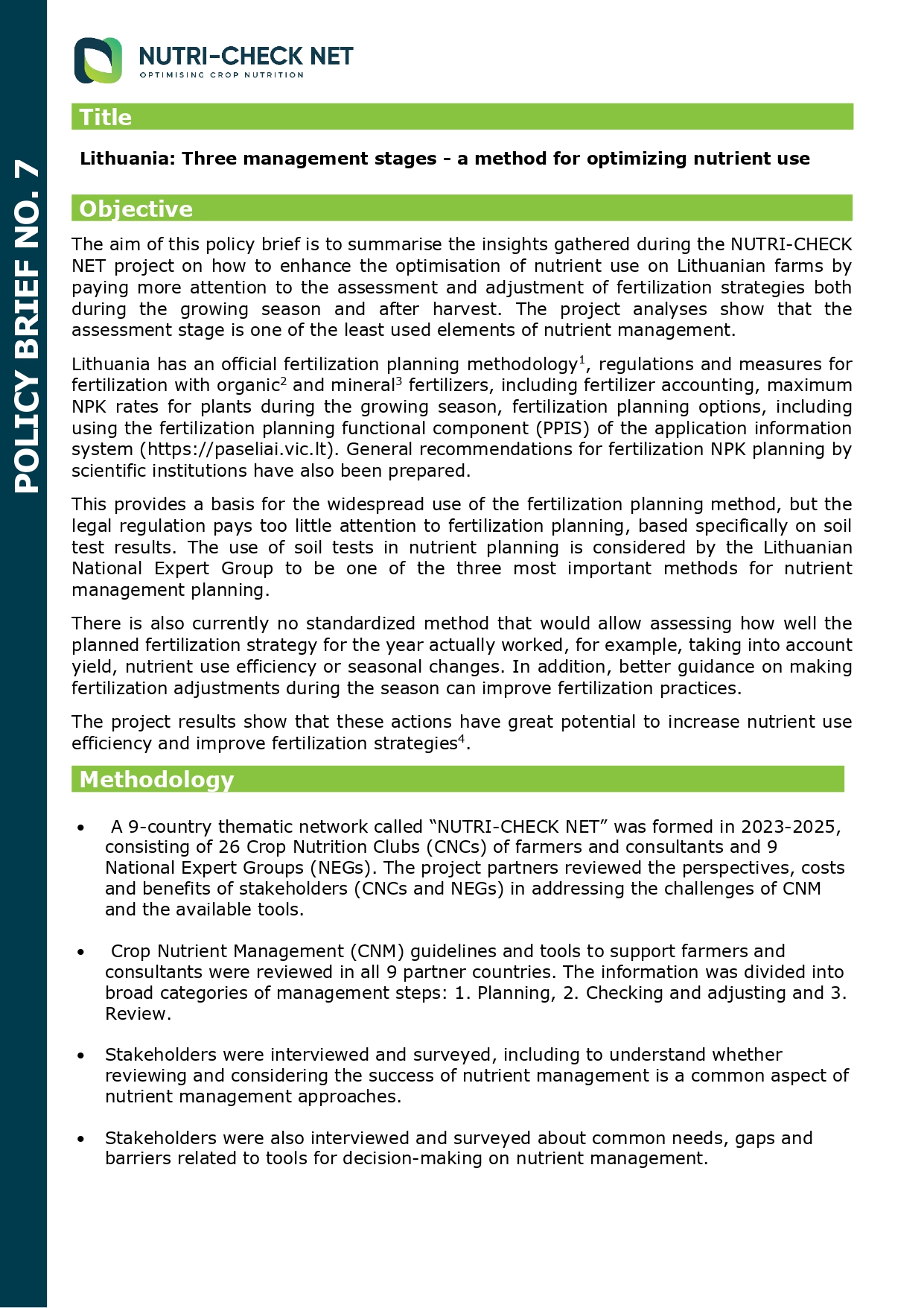 Policy Brief 07 – Lithuania – LAAS